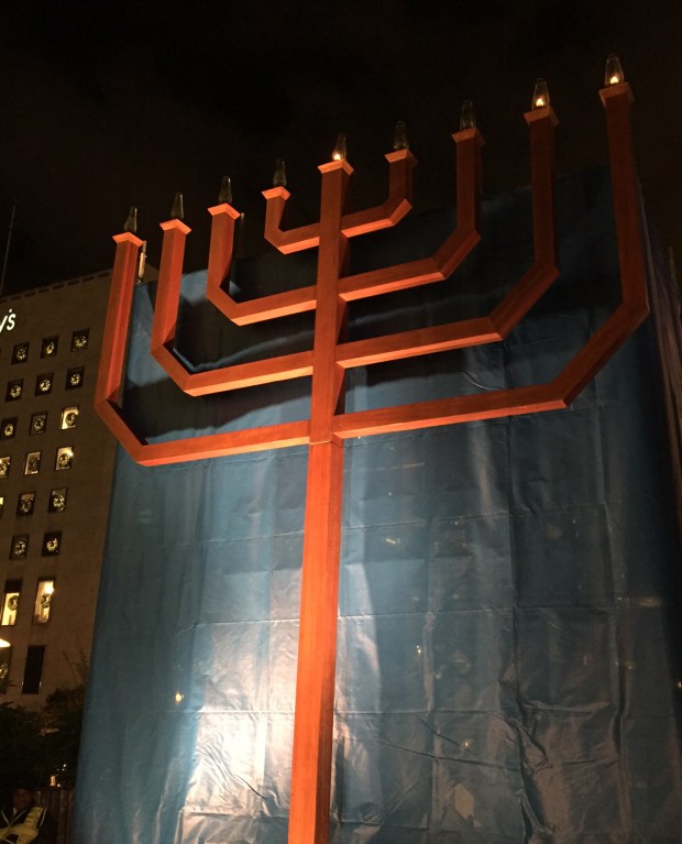 Union Square menorah